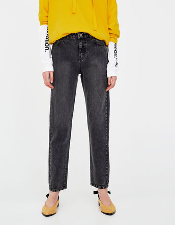 Mustard yellow ballerinas with bow detail