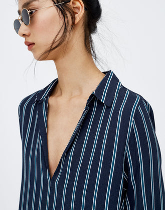Striped long sleeve shirt