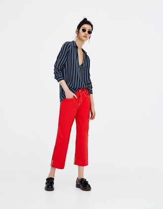 Striped long sleeve shirt