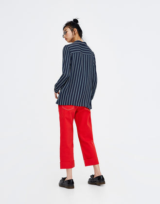 Striped long sleeve shirt