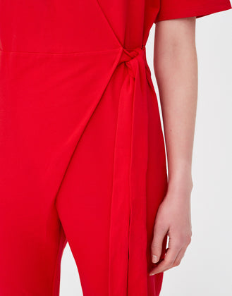 Long jumpsuit neckline