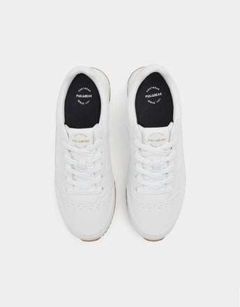 White platform plimsolls