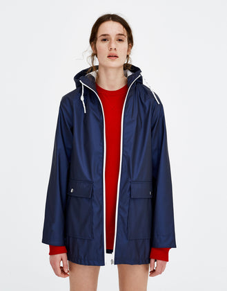 Hooded raincoat