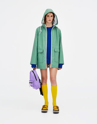 Hooded raincoat
