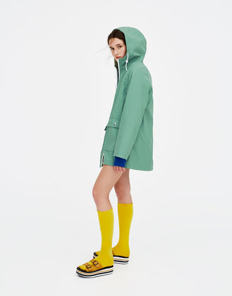 Hooded raincoat