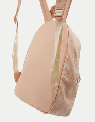 Printed fabric backpack