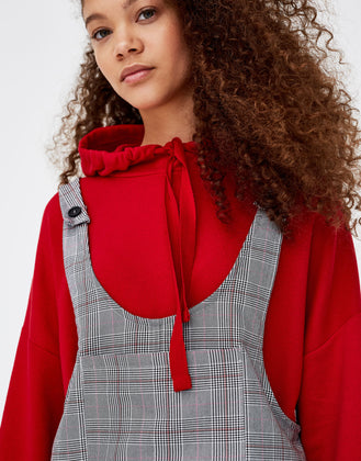 Denim pinafore dress