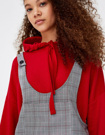 Denim pinafore dress