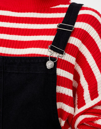 Checked pinafore dress