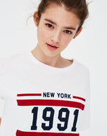 Basic T-shirt with flag